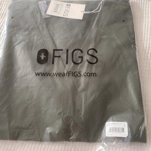 Figs Casma 3-pocket Moss Scrub Top